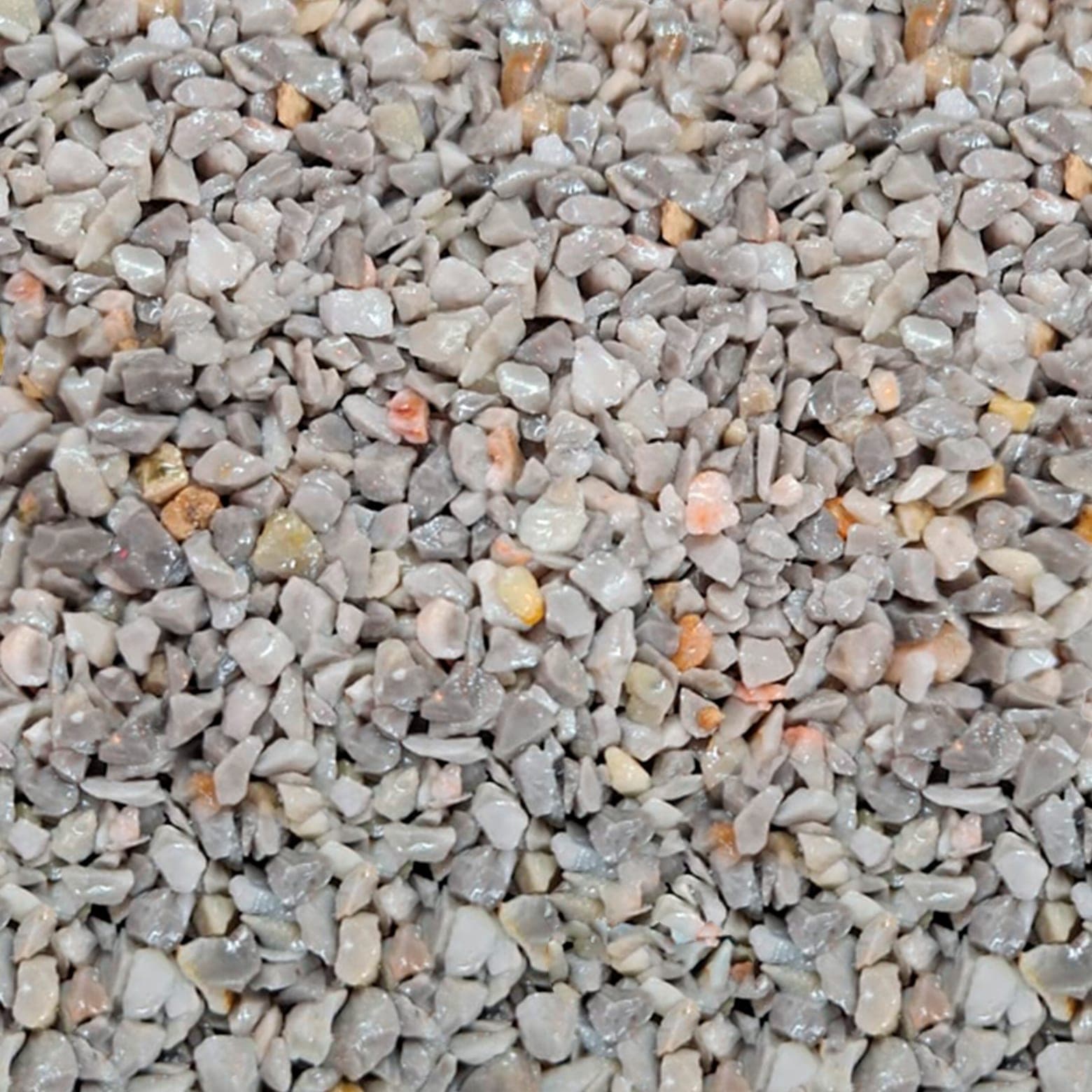 Muestra de granito granulado modelo Oxford, tono gris